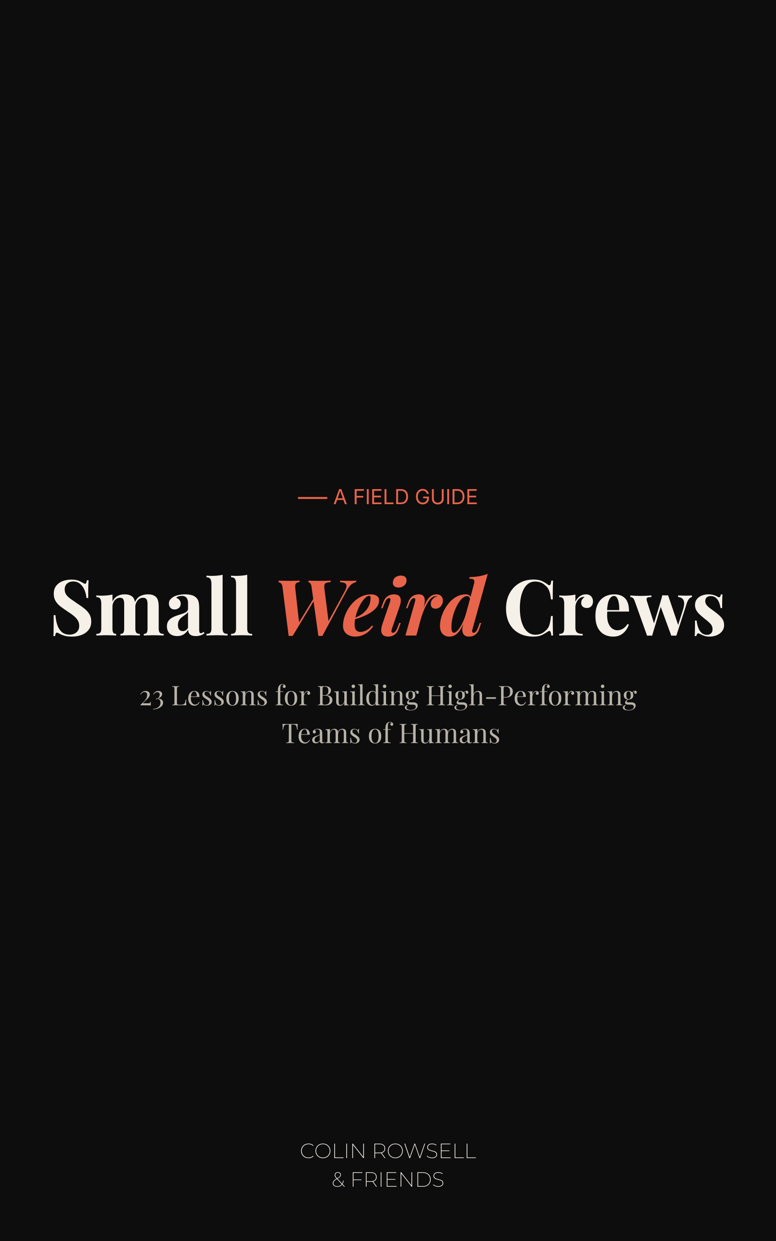 Small Weird Crews booklet cover